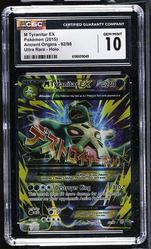 M Tyranitar-EX graded CGC 10 for sale on eBay