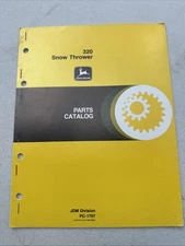 John Deere 320 Snow Thrower Parts Catalog, JDM Works PC-1707