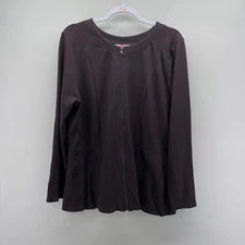 Ruby Ribbon Mink Brown Ponte Full Zipper Jacket Style 0104