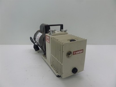 Varian SD-90 Dual Stage Rotary Vane Vacuum Pump w/ 1/2 HP 1725/1425 RPM Motor