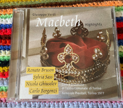 Verdi Macbeth Highlights CD Previtali Bergonzi Bruson Sylvia Sass Turin 1977