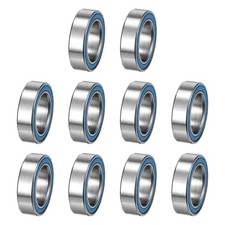 10Pcs MR117-2RS Deep Groove Bearing, 7x11x3mm Double Sealed Chrome Steel ABEC-7