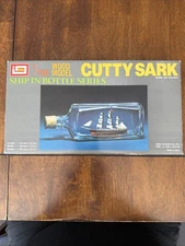Vintage IMAI 1/750 Wood Model Ship In A Bottle Series Cutty Sark 1980 Japan B923