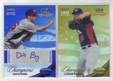 L. BAKER 2013 PANINI CERTIFIED USA BASEBALL GOLD PARALLEL CARD #170  /25 1 CARD