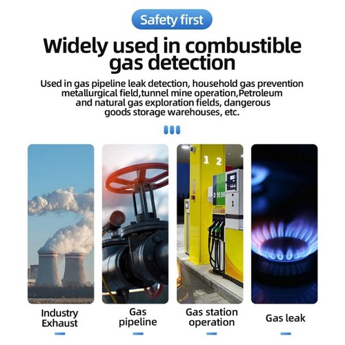 Brennbarer Gasmelder hochpräziser Gasleckprüfer VA Rückwärtsanzeige Sound - Bild 5 von 8