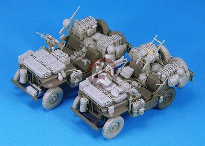 Legend 1/35 SAS Jeep Conversion Set (enough for 2 Vehicles) (for Tamiya) LF1233