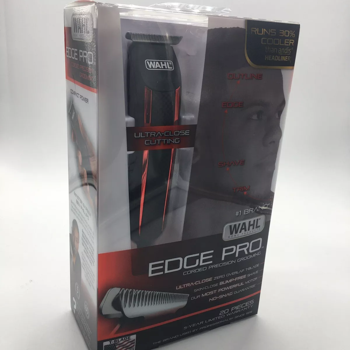 Wahl Edge Pro Corded Precision Grooming 20 Piece Kit Hair Trimmer