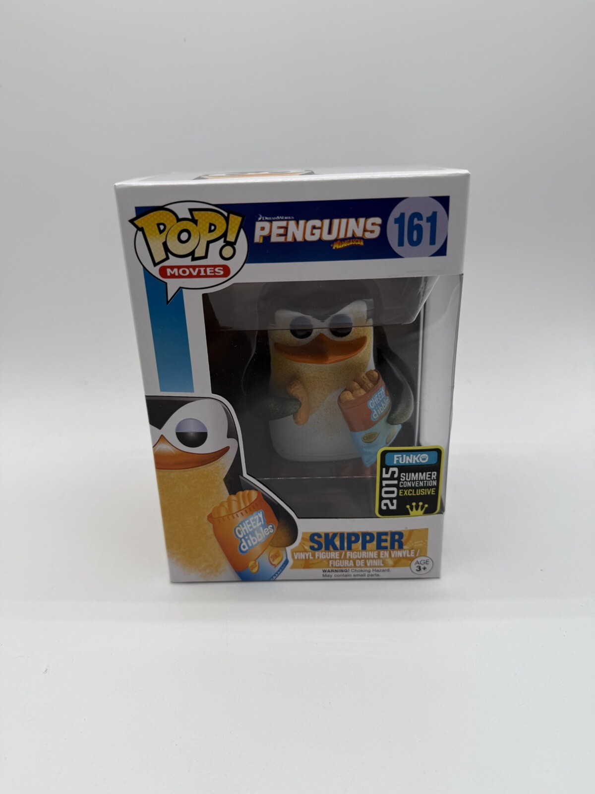 Sale Funko Pop! Movies #161 Penguins Cheesy Skipper 2015 W/Pop Protector