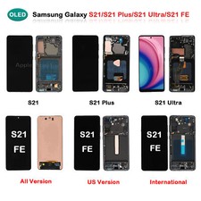 For Samsung Galaxy S21/S21 Plus/S21 Ultra/FE OLED Display Screen Assembly Lot