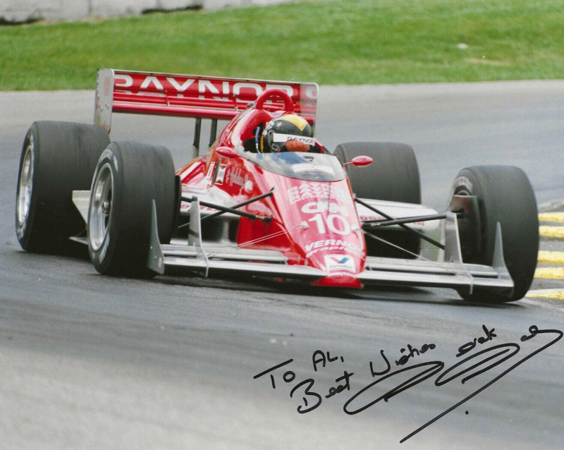Autographed Derek Daly  CART IndyCar  Racing Photograph