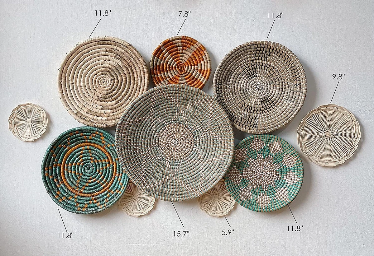 Basket weave wall decor sales