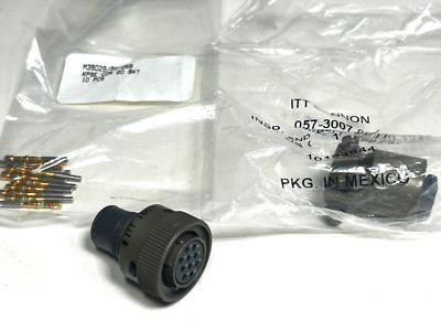 ITT Cannon Circular MIL Spec KPSE 10C 10#20 SKT PLUG KPSE06F12-10S