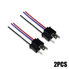 2X 9003 H4 Bulb Socket Male Adapter Connector LED Headlight Fog Lamp Socket Plug