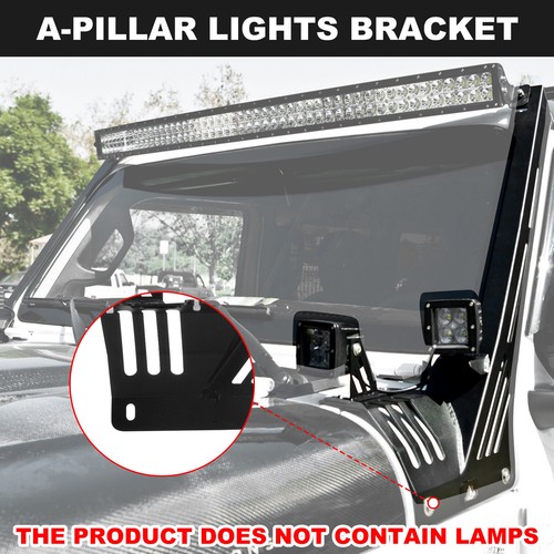APillar Light Bar Mount Bracket For 20182023 Jeep Wrangler JL