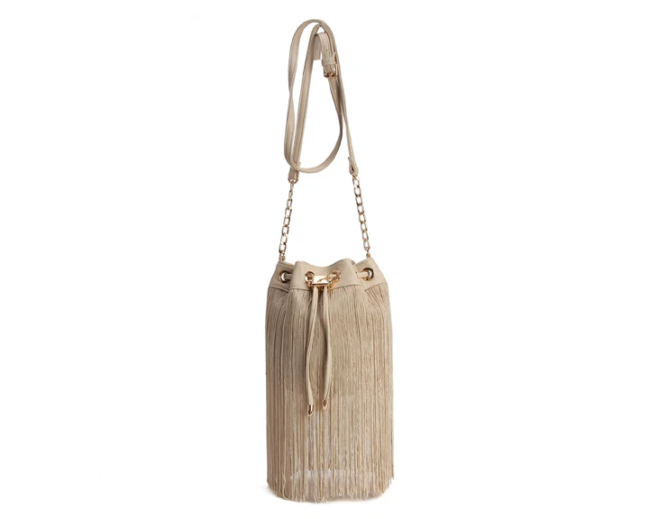 Sac à Main Hobo Deux Lux Avec Cordon De Serrage - Couleur Taupe/marron - Neuf Avec étiquettes