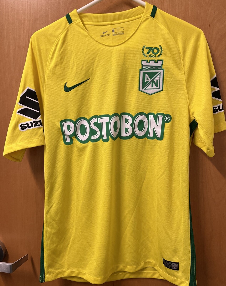 Atlético Nacional Jersey Mens M Colombia Nike Futbol Kit Postobon