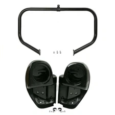 Lower Vented Fairing Speaker Pod Engine Guard Crash Bar For Harley Touring 14-23