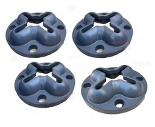 Lot 4 Auto Body Floor Anchor Pot Set DIY 10 Ton Hold Chain Slots In Ground Slot