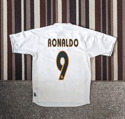 REAL MADRID 2003/2004 HOME FOOTBALL SHIRT JERSEY ADIDAS #9 RONALDO