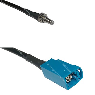 RFC195 QMA Female Bulkhead to Fakra Z Female RF Cable Rapid-SHIP LOT