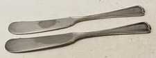 Two (2) Vintage Rogers International Silver Cromwell Flat Handle Butter Spreader