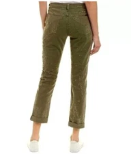 Hudson Womens Jeans Size 26 Riley Green button Fly Crop Destroyed Denim New 