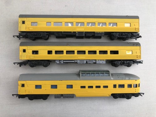 3 x Triang 2nd Series Transcontinental Coaches 2 x R444 + R445 Yellow Repaints - Bild 3 von 7