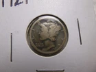 1921-P Mercury Silver 10c Dime