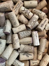 Natural Used Wine Corks Lot of 100 Crafts Wedding - No Plastic Or Champagne