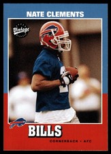 2001 Upper Deck Vintage Nate Clements #210 Buffalo Bills Football Card