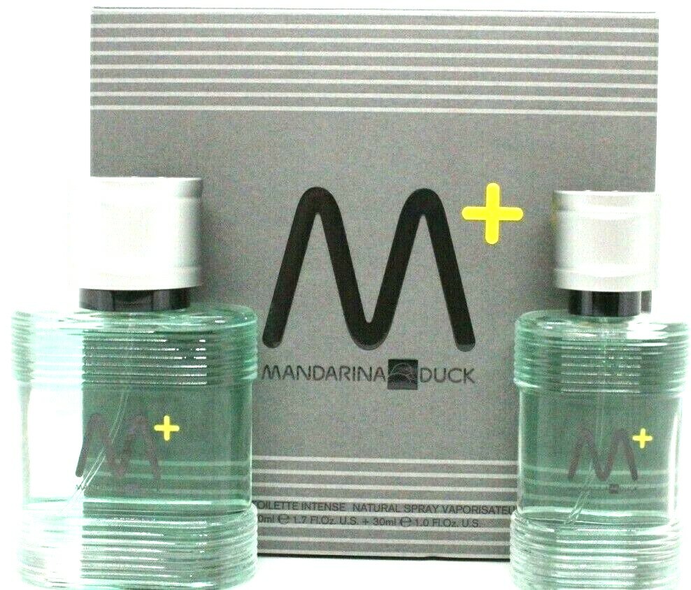 MANDARINA DUCK M+ 2 PCS GIFT SET FOR MEN EDT INTENSE 1.7 Oz SPRAY