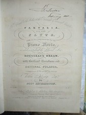 1848 flute journal periodical & piano music 19th century antique