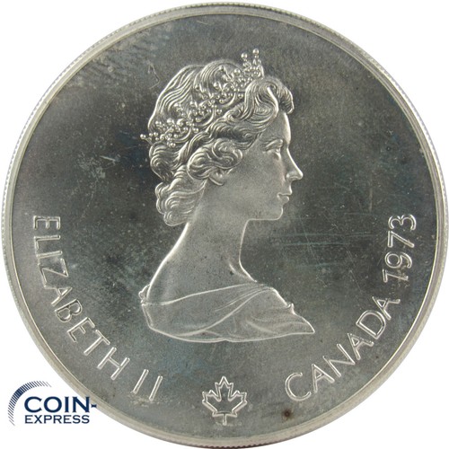 *** 5 Dollar Gedenkmünze KANADA 1973 Segeln Regattasegeln Olympia Montreal 1976 - Bild 2 von 2