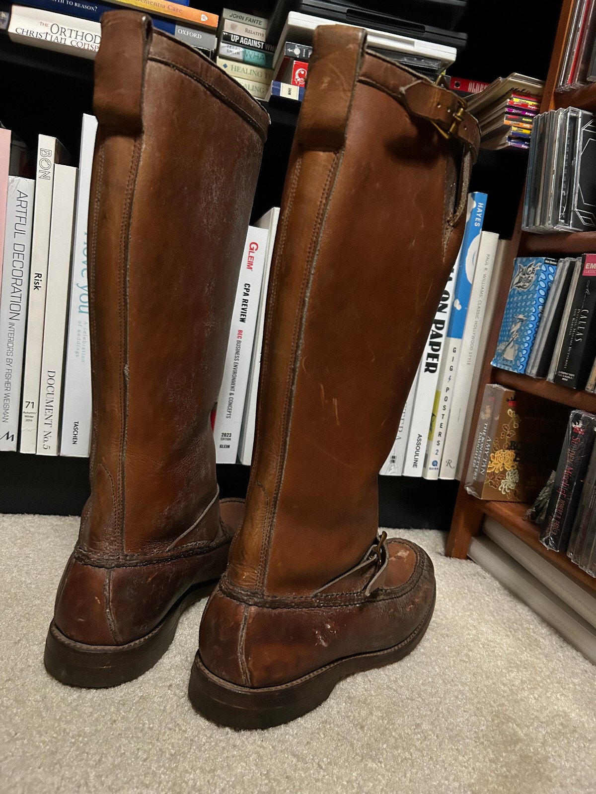 Vintage GOKEY Snake Proof Boots Botte Sauvage HUNTING 8.5?, Men's