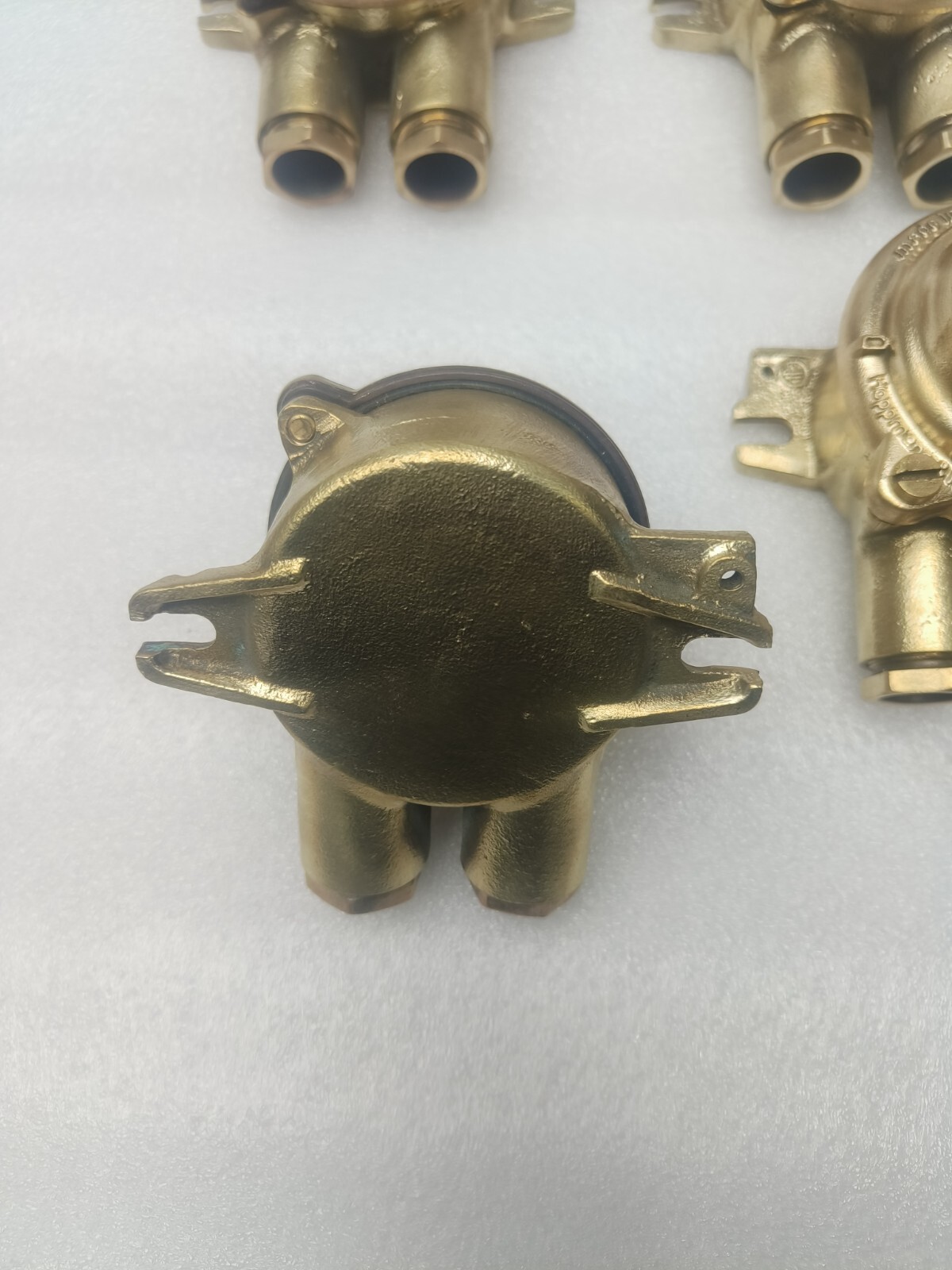 Old Refurbished ship marine antique polish wiska brass switch lot of 5pc