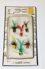 Set of 6 Assorted Poppers Fishing Lures Model M2  NEW