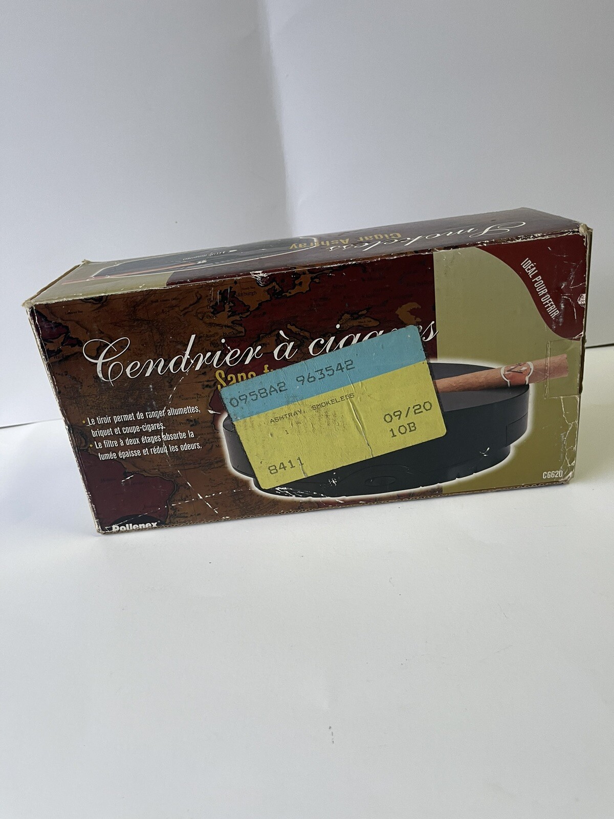 Pollenex Club Maduro Smokeless Cigar Ashtray Black CG620 The Rival