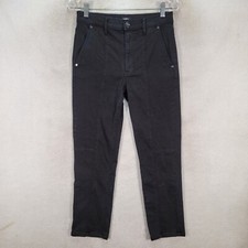 Express Black Stretch Slim Super High Rise Ankle Trouser Womens Pants Size 6