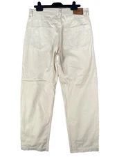 Vintage Hugo Boss Jeans Mens 34x30 Off White Cream Denim Arkansas Made In Italy