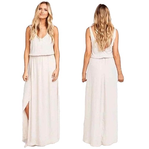 cream off the shoulder maxi dress One For You Off Shoulder Maxi Dress Cream