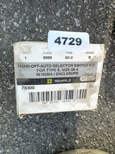 Square D 9999SC-2 Hand Off Auto Selector Switch Type S, Series B
