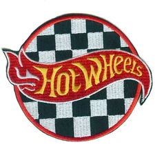 💥 3.5" HOT WHEELS Mattel Toy Car brand Logo Embroidered Iron-on PATCH!