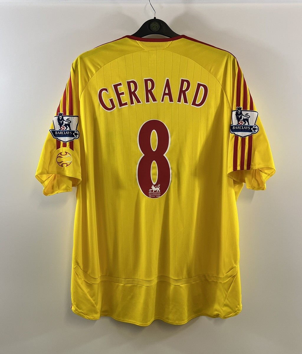 Liverpool Gerrard 8 Away Football Shirt 2006/07 Adults XXL Adidas