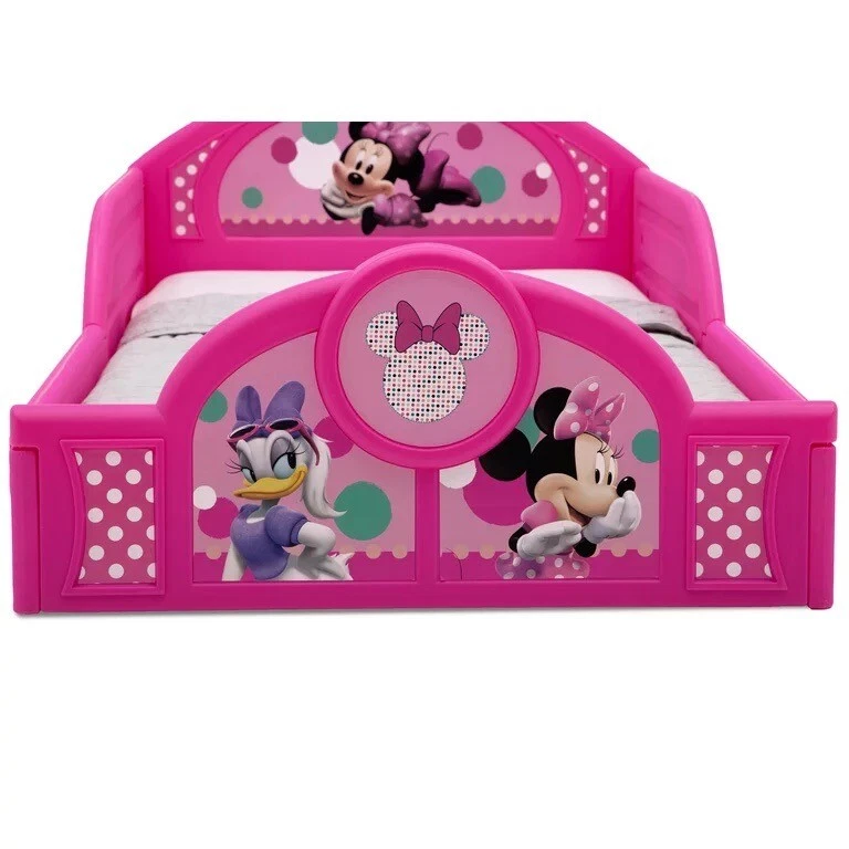 Cama infantil Delta infantil Minnie Mouse plástico resistente, rosa NOVA - Imagem 3 de 4