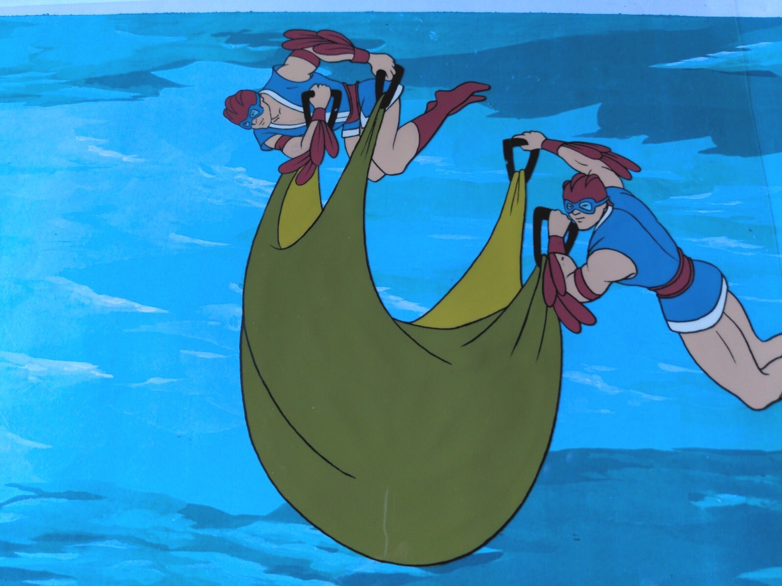 HE-MAN Animation Cel vintage PP MOTU cartoon production art Background ...