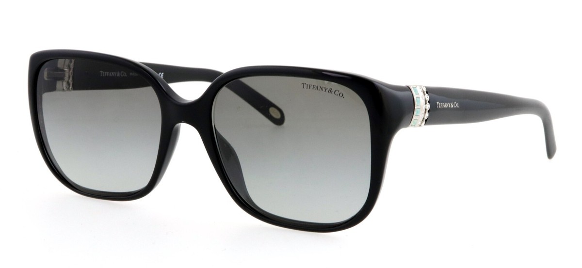 TIFFANY & CO TF4078-B 8001/3C 55mm Black Sunglasses Italy *scratch