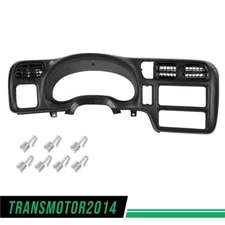 Black Dash Trim Bezel Cover Fit For 1998-2004 Chevy Blazer Jimmy Sonoma S10