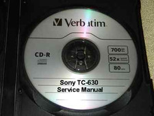  SONY TC-630 REELTO REEL SERVICE  MANUAL  ON ...