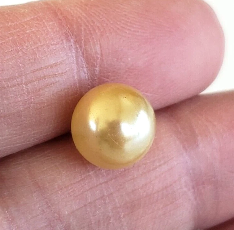 Vintage Faux Pearl Lapel Tie Pin 3/8" - Image 3 of 3