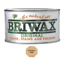 Briwax Antique Pine Furniture Wax Polish Wood Cleaner Restorer 400g Natural Tin